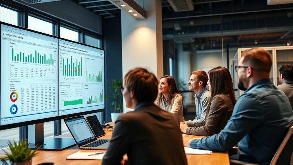 honolulu sales tax - 
Diverse team in office meeting room reviewing tax compliance spreadsheets on la