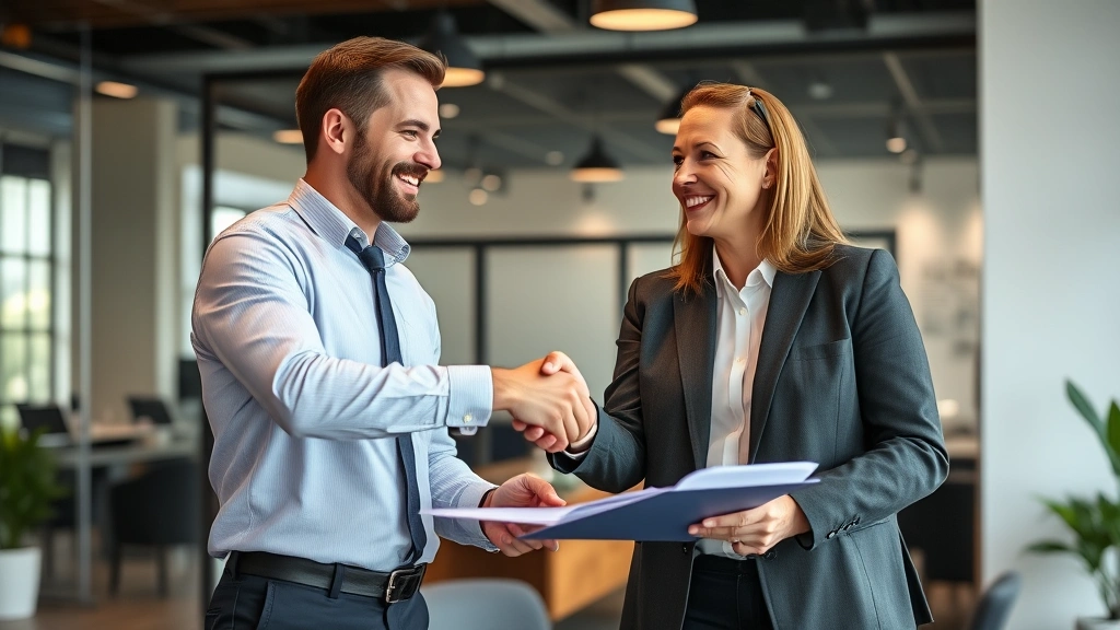 hotel occupancy tax italy - 
Businessperson shaking hands with accountant in office setting, discussing tax 