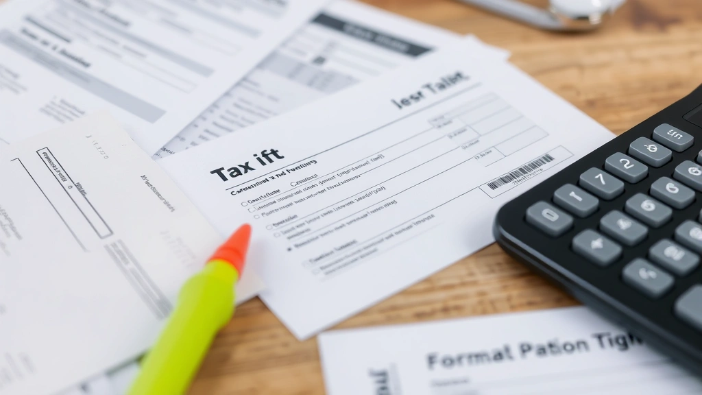 how are severance packages taxed - 
Close-up of tax forms and paycheck stub with highlighter, calculator, and finan