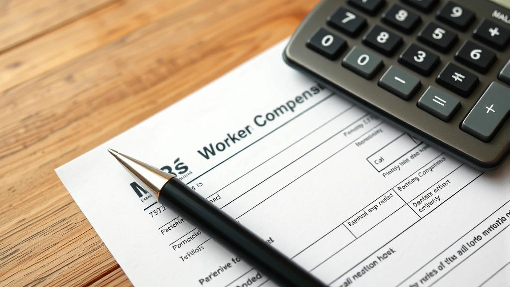 how does workers' comp affect tax return - 
Close-up of tax return form with pen, calculator, and workers’ compensati