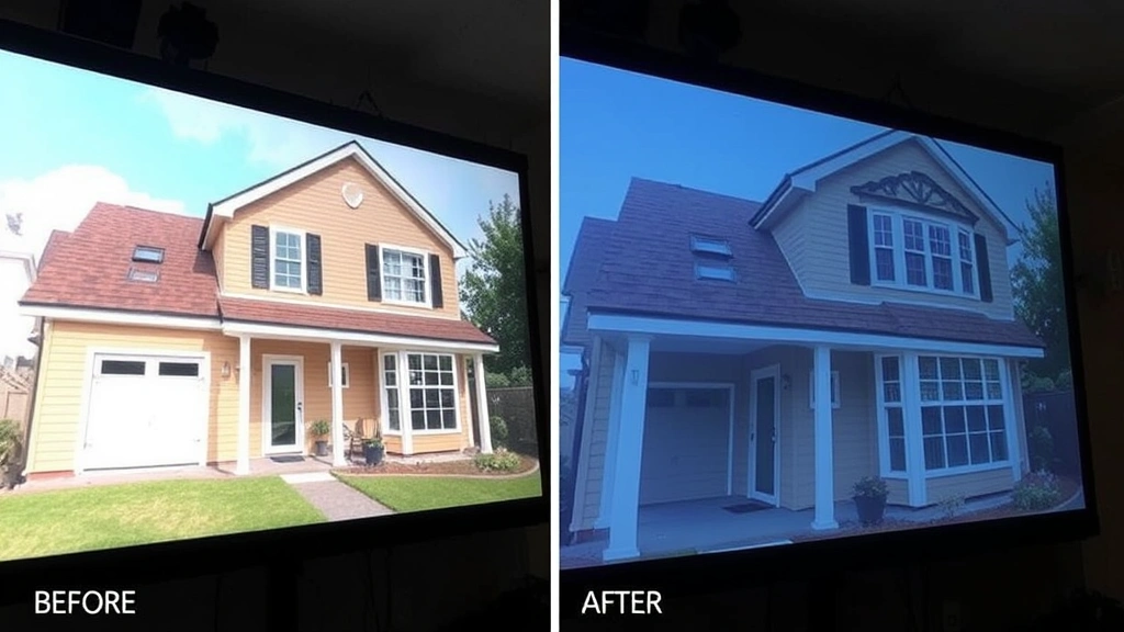howard county md property tax - 
Split screen showing before and after home renovations affecting property asses