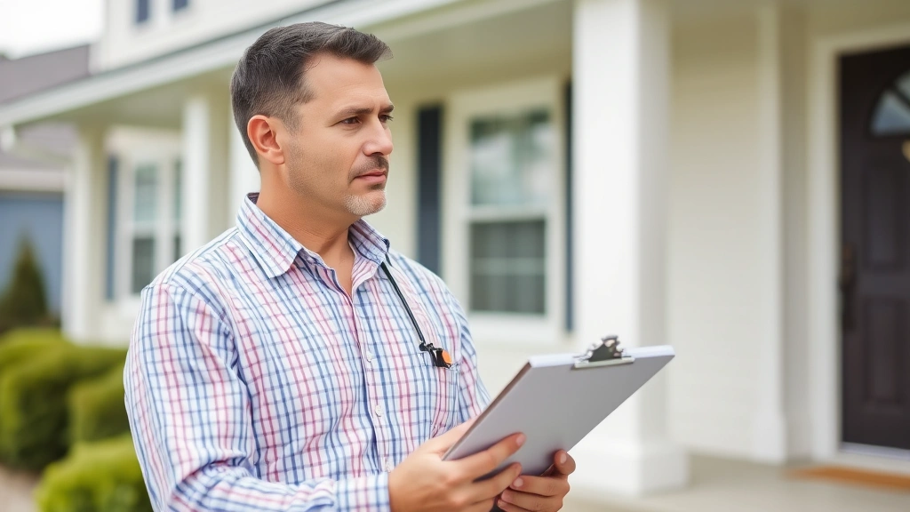 iberia tax assessor - 
Close-up of male tax assessor or appraiser examining home exterior with clipboa