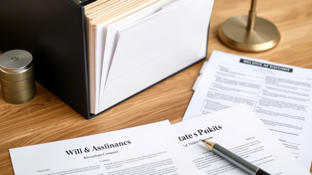 indiana estate tax - 
Organized file folders and legal documents related to wills and estate planning