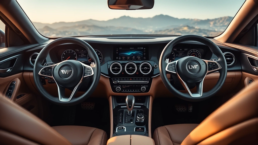 indiana vehicle sales tax - 
Modern dashboard of a luxury vehicle interior
