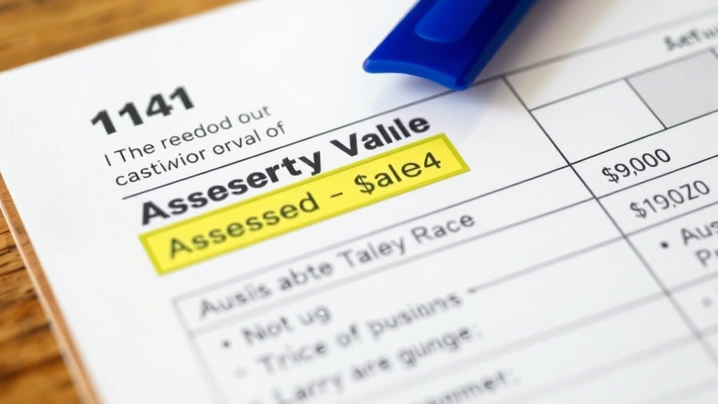iredell county tax bill search - 
Close-up of property tax bill with highlighted sections showing assessed value 