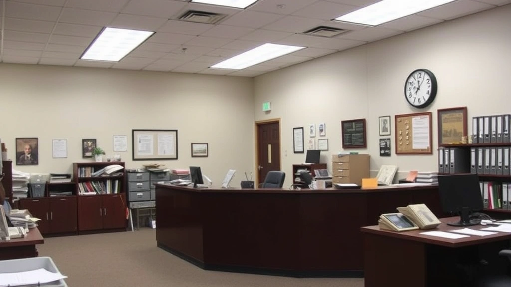 iredell county tax bill search - 
County tax assessor’s office interior with organized filing systems and p