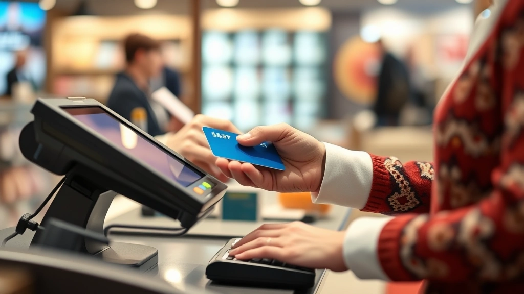 is there tax on gift cards - 
Retail cashier processing gift card transaction at point of sale terminal, cust