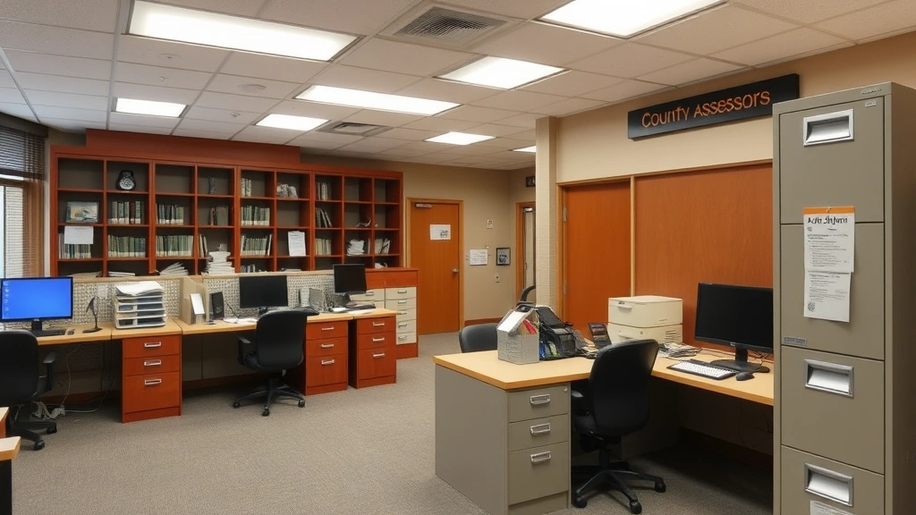 kandiyohi county property tax - 
County assessor office interior with filing cabinets and computer workstations,