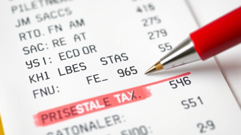 kansas city sales tax -
Close-up of receipt showing itemized purchases with sales tax calculation highl