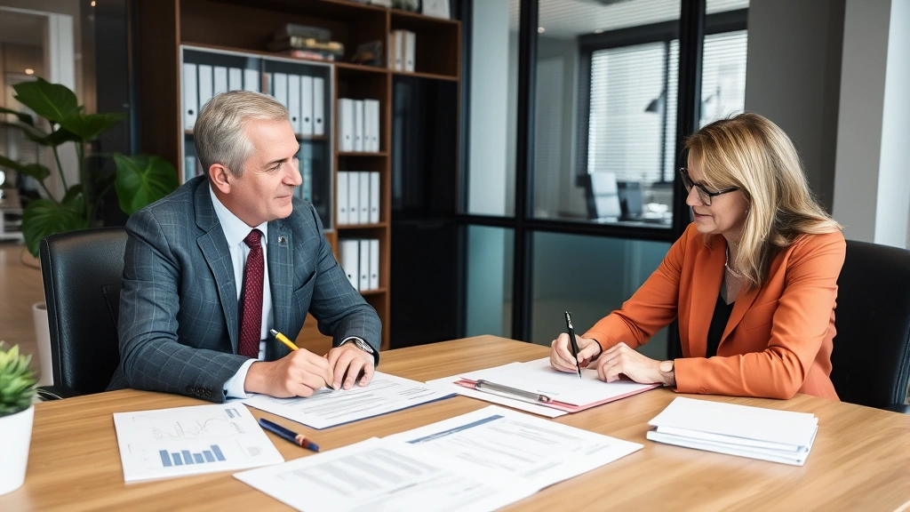 king county washington state sales tax - 
Tax professional in office meeting with client reviewing financial documents an