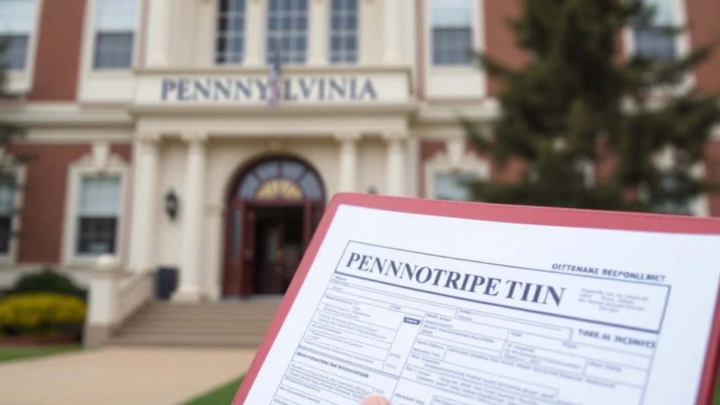 local income tax pa - 
Person holding a folder with Pennsylvania tax documents standing in front of a 