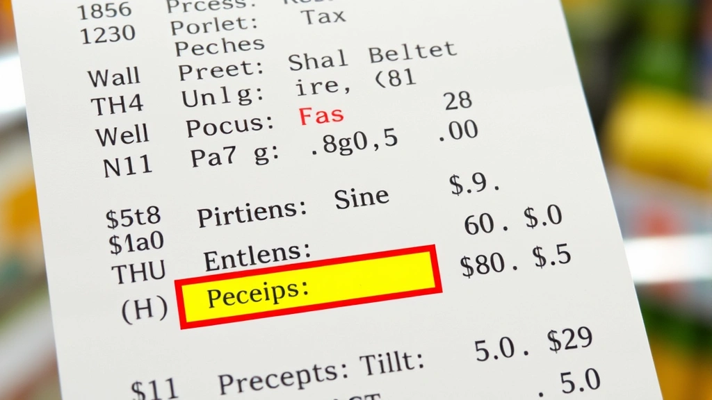 ma sales tax rate - 
Close-up of grocery store receipt showing itemized purchases with tax calculati