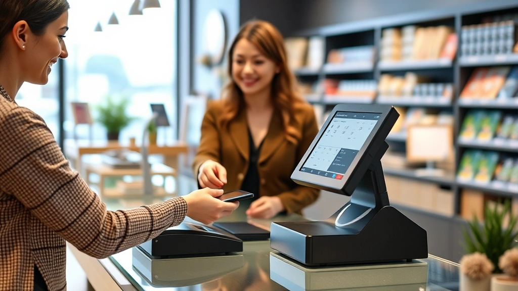 ma sales tax rate - 
Business owner processing customer payment at retail counter with digital regis