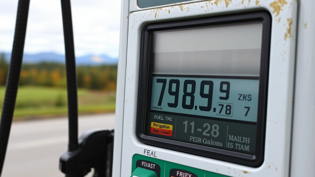 maine excise tax calculation -
Gas pump displaying fuel price with Maine landscape in the background, showing