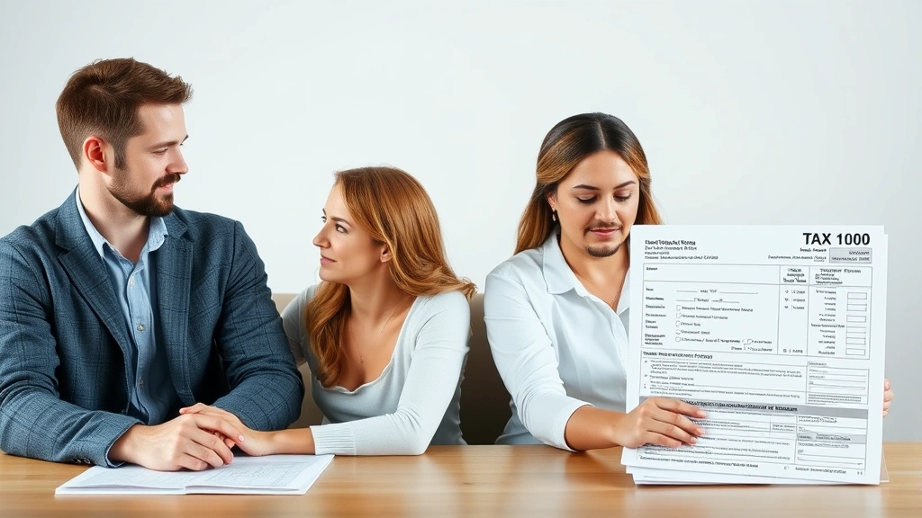 married filing separately child tax credit -
Split-screen comparison showing married couple separated with individual tax fo