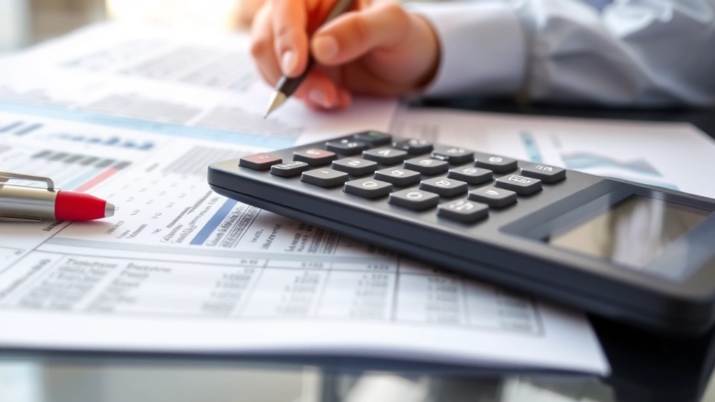 mass pay excise tax - 
Close-up of tax forms and financial statements being reviewed with pen and calc