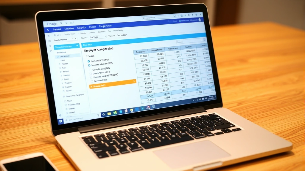 mass pay excise tax - 
Laptop screen displaying payroll software with excise tax calculations and empl