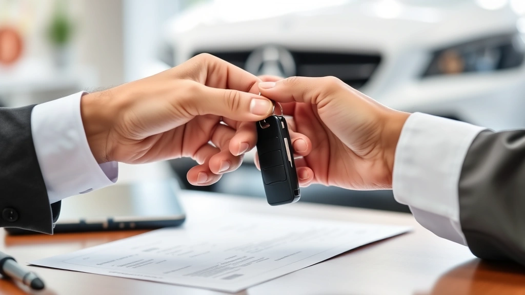 missouri car sales tax loophole - 
Close-up of hands exchanging car keys during vehicle transaction with dealershi