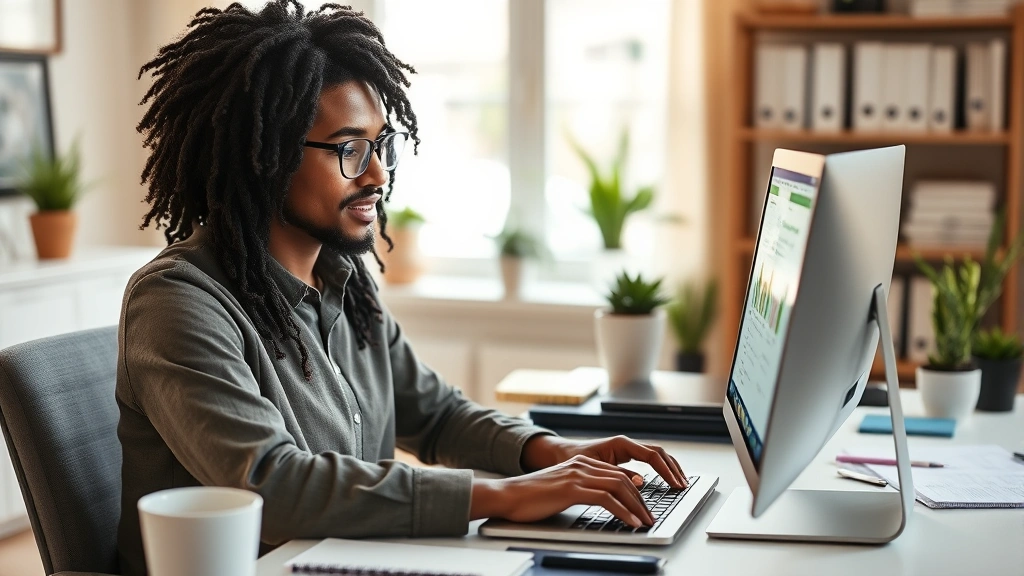 missouri income tax forms - 
Diverse business owner working on estimated tax payments using computer softwar