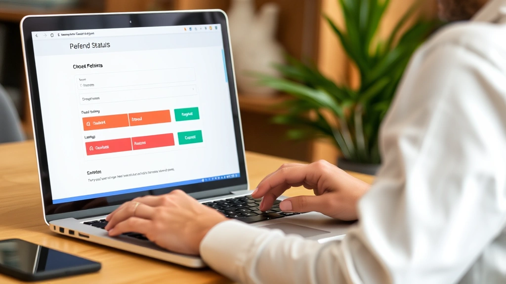 mo state income tax refund - 
Businessperson using laptop to check refund status online
