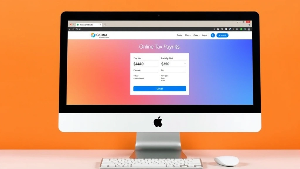 monongalia county tax office - 
Computer screen showing online tax payment portal with secure payment processin