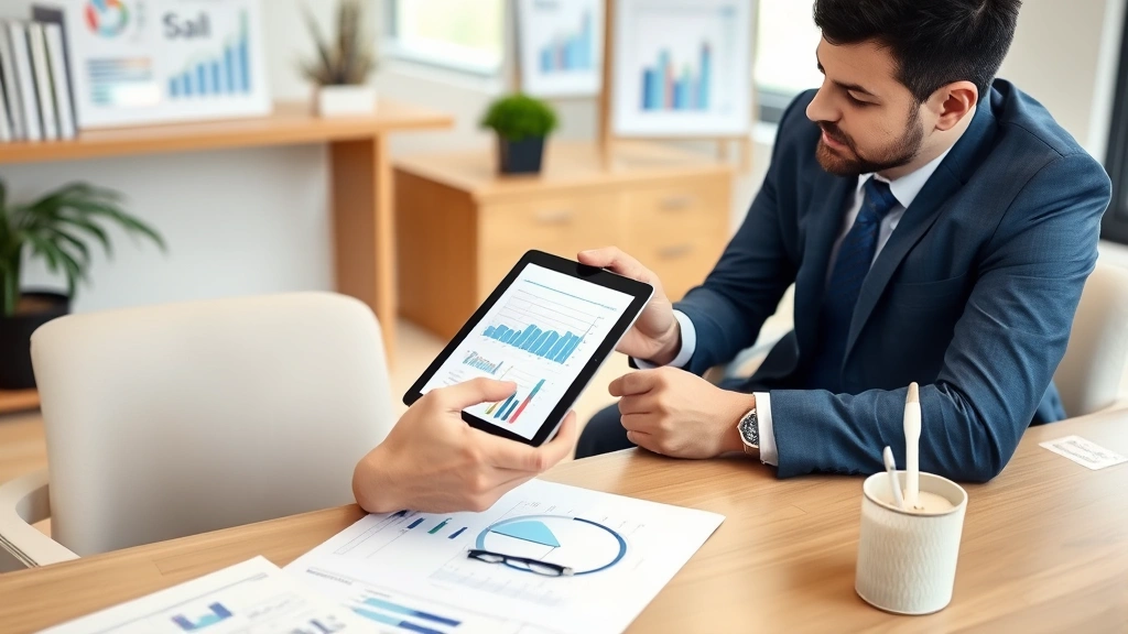 mt state taxes - 
Financial advisor presenting tax strategy on tablet to client in professional o