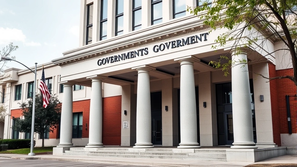murray county tax assessor - 
Modern government office building exterior with columns and official signage du