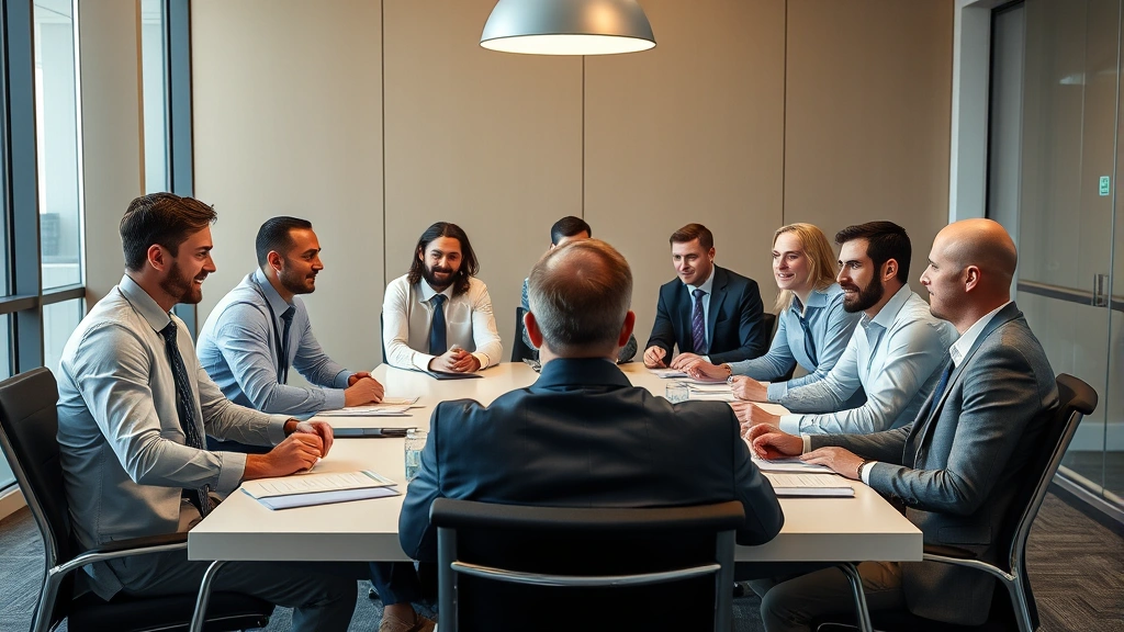 nations with no income tax -
Diverse group of professionals in business meeting around conference table