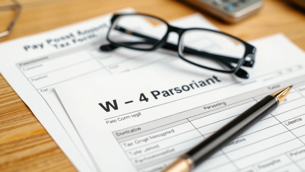 nj paycheck tax calculator - 
Close-up of W-4 tax form and payroll documents spread on wooden desk with readi