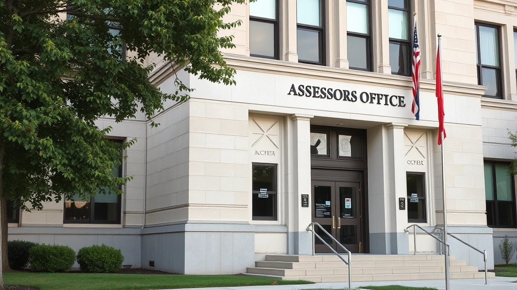 nj senior property tax freeze - 
County assessor’s office building exterior, official government architect