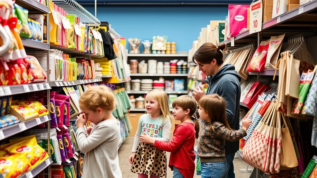 ohio sales tax holiday 2024 - 
parents and children selecting items from racks
