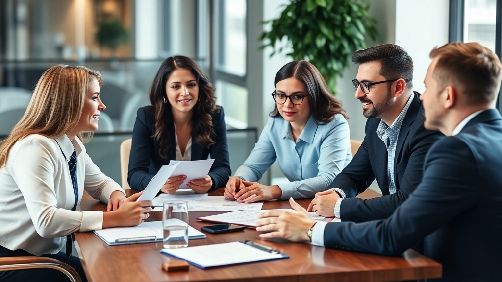 orange county ca tax rate - 
Diverse group of professionals in business meeting discussing financial plannin