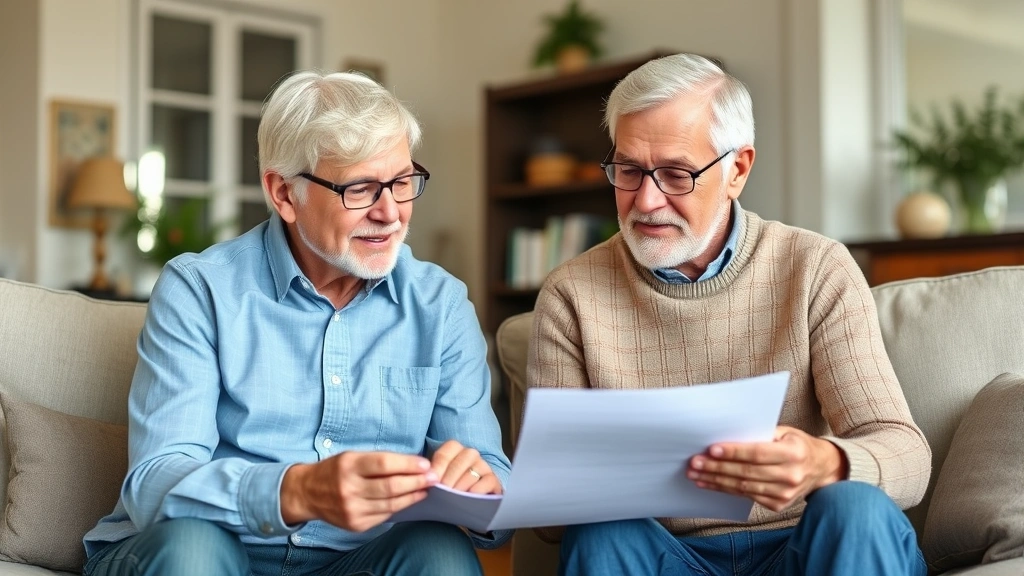 osceola property tax - 
Diverse senior couple reviewing retirement finances and property tax deferral p