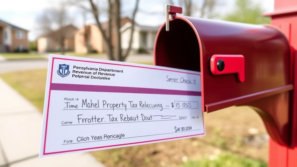 pa homeowners tax rebate - 
Direct mail check from Pennsylvania Department of Revenue for property tax reba