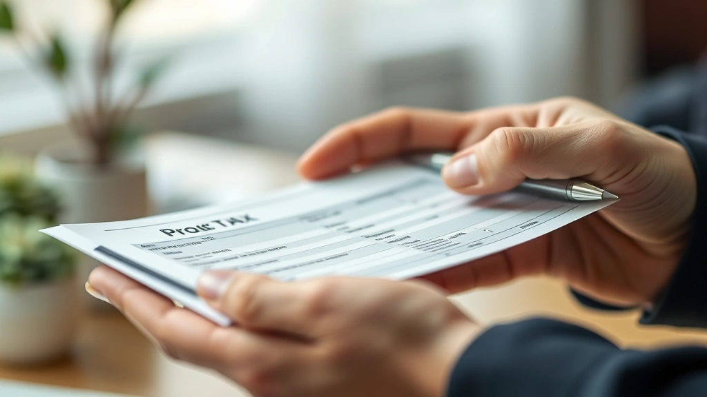 pasadena isd tax office - 
Close-up of hands holding property tax bill and pen, preparing to make payment,