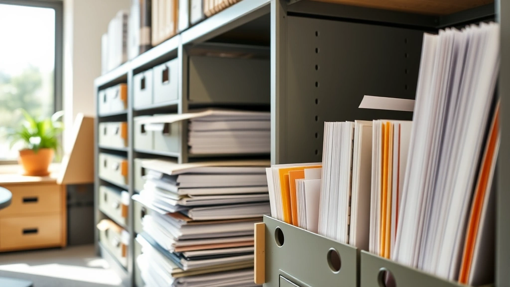 pasadena isd tax office - 
Organized filing system with property tax folders and records, organized office