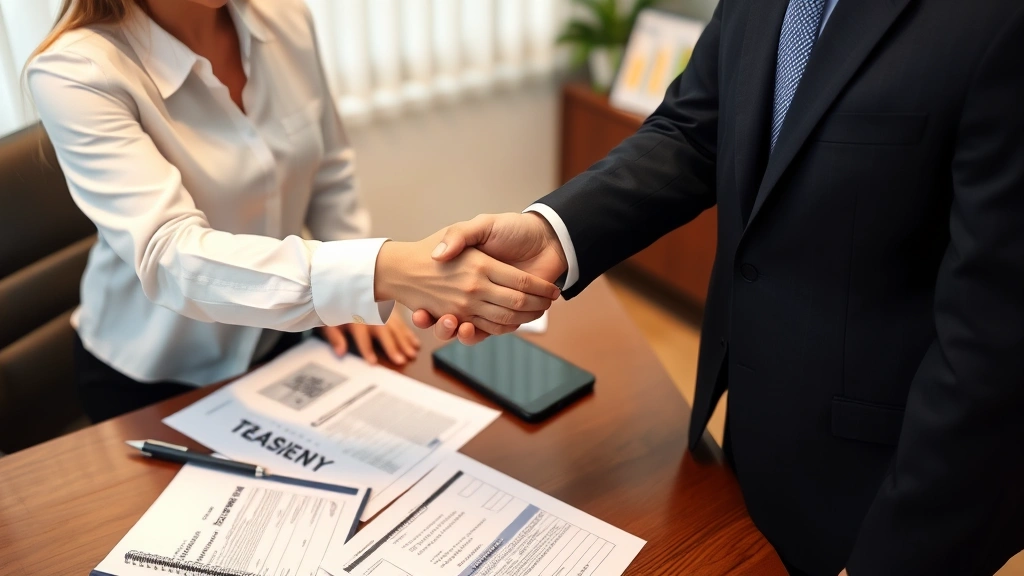 pay detroit property taxes - 
Tax professional and client shaking hands in office setting, with property tax 