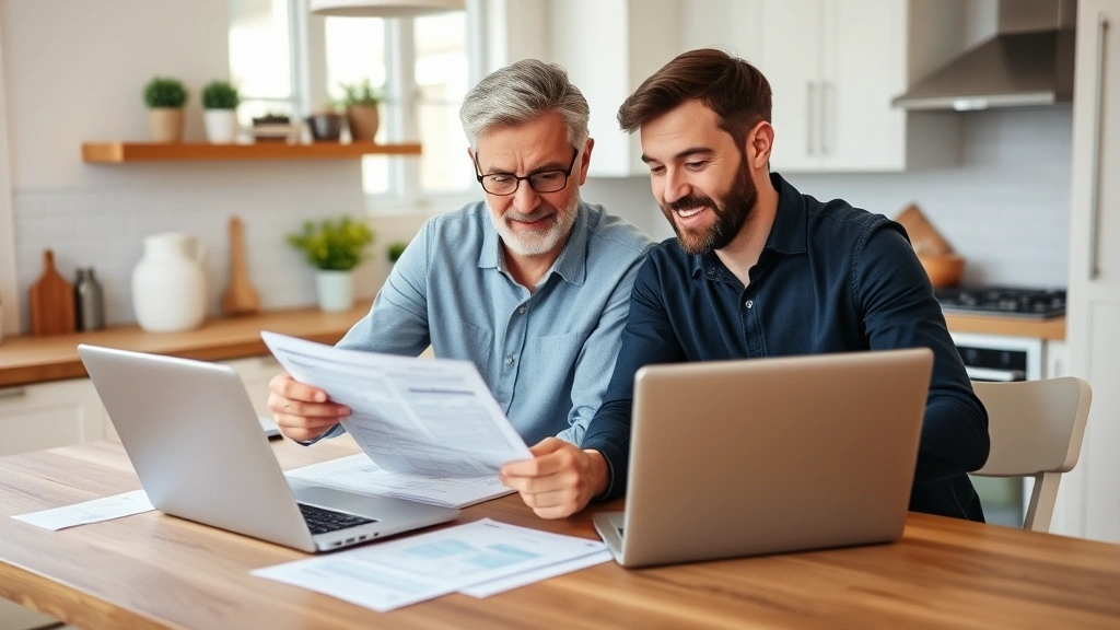 peach county ga tax assessor - 
Diverse couple reviewing home equity statement and tax documents together at ki