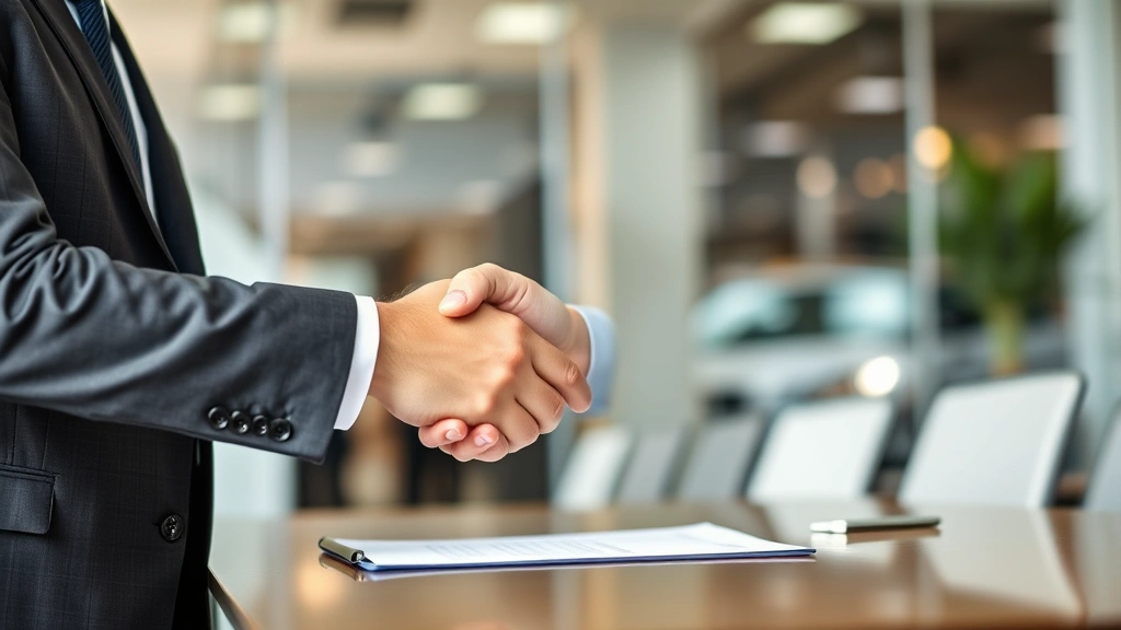 pennsylvania automobile sales tax - 
Dealership salesperson and customer shaking hands after agreement
