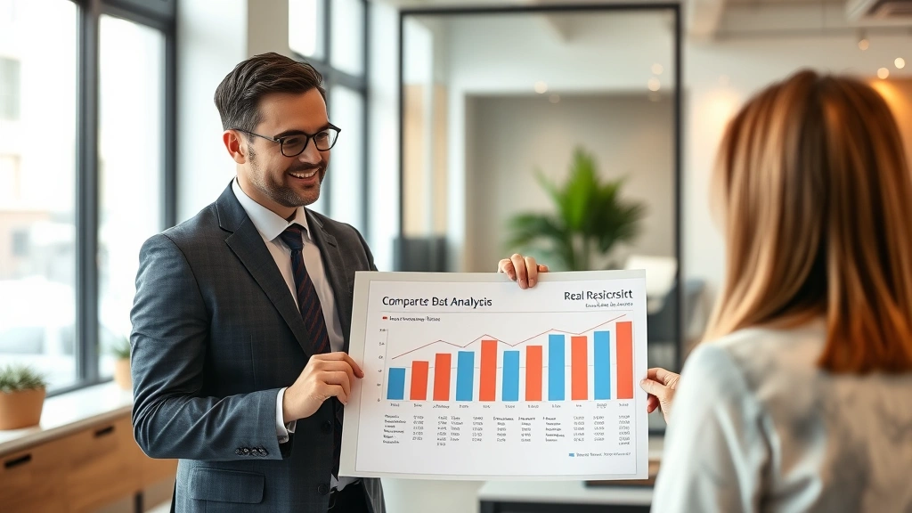 peoria property tax - 
Real estate professional presenting comparable market analysis chart to clients