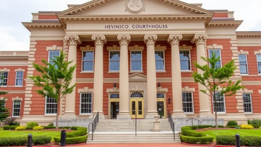 personal property tax henrico va - 
Henrico County Virginia courthouse building exterior with classical architectur