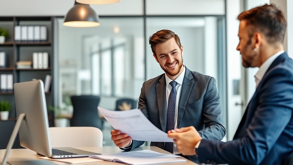 phoenix az tax rate - 
Male accountant in business attire explaining tax documents to client in contem