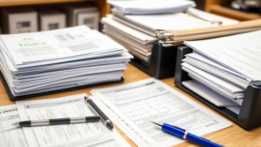 pittsburgh sales tax - 
Tax compliance documentation and filing materials organized on office desk
