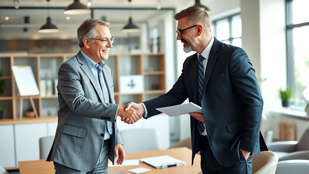 pittsburgh sales tax - 
Professional handshake between business owner and tax consultant in office sett