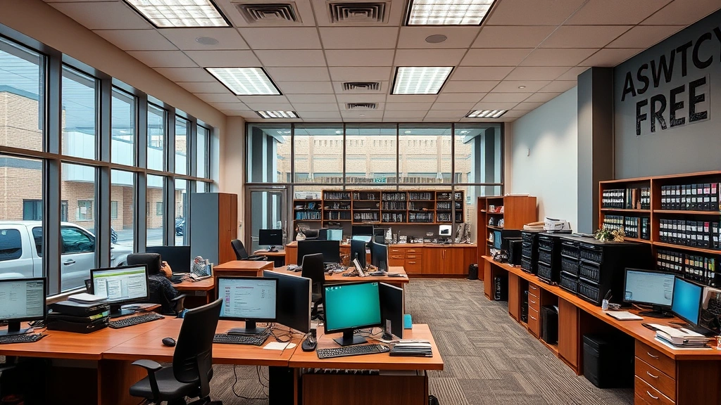 platte county personal property tax - 
Modern county assessor’s office interior with computers and filing system