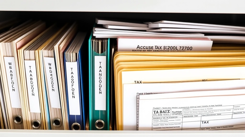 preliminary tax - 
Organized filing system with labeled tax folders and documents
