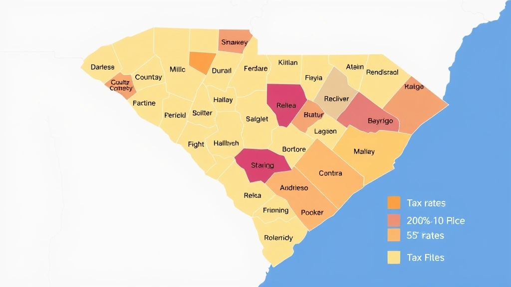 property tax south carolina vehicle - 
South Carolina map with county boundaries highlighted, showing different tax ra