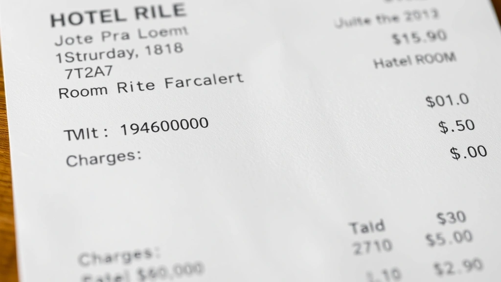 puerto vallarta tourist tax - 
Close-up of itemized hotel bill showing room rate, taxes, and charges breakdown