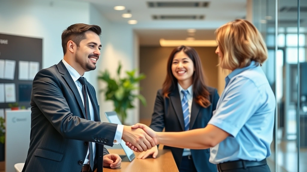 putnam county tax collector palatka fl - 
Professional handshake between tax collector staff member and satisfied custome