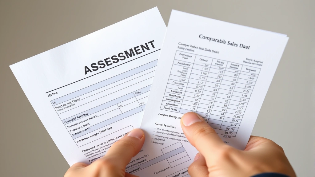 rabun county tax - 
Close-up of hands holding property assessment notice and comparing with compara